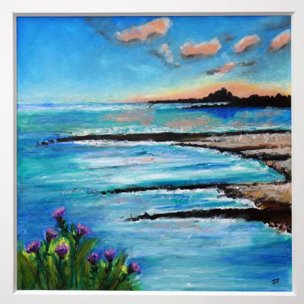 Northumberland seascpace painting by landscape artist Janine Jacques