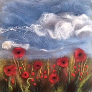 Wet felting workshop, West Yorkshire with felt artist Janine Jacques
