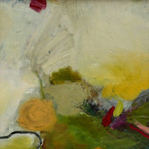 Small Abstract Painting called "From Above No.1" by artist Janine Jacques