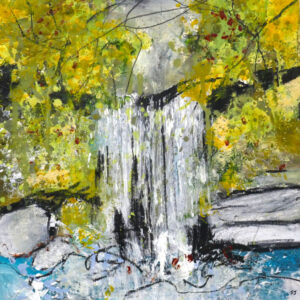 Waterfall Series no.1 inspired by Janets Foss waterfall at Malham North Yorkshire